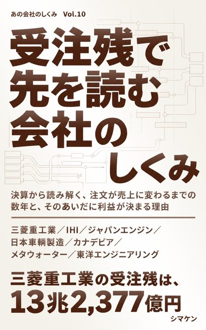 『受注残で先を読む会社のしくみ』の表紙